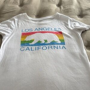 White Los Angeles California T-Shirt